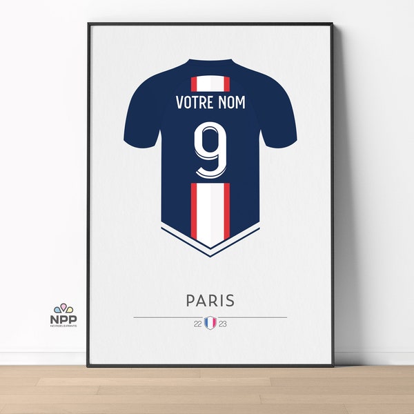 ᐒᐈ Affiche Personnalisée FOOT ᮺ Poster de Foot Personnalisable ᮺ Affiche Cadeau de Football Prénom Enfant ᮺ Foot Décoration ᮺ Dom.