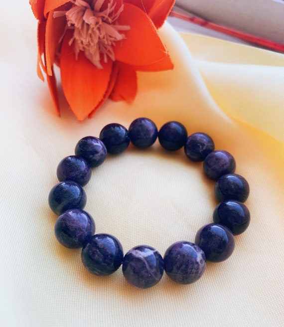 Purple fluorite bracelet discount
