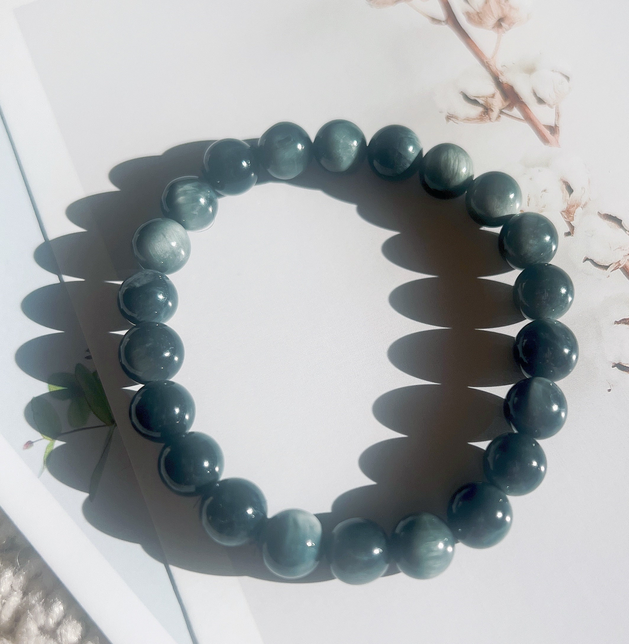 Tiger's Eye Bracelet | Natural Gemstone Bracelet | 7mm Bead Tiger's Eye Bracelet | Natural Gemstone Bracelet | 7mm Bead