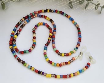Glasses chain, Beaded glasses chain, Eyeglasses chain