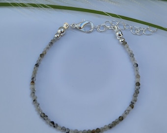 Maansteen kralenarmband, kralenarmband, edelsteenarmband, sierlijke edelsteenarmband, regenboogmaansteen, maansteenarmband