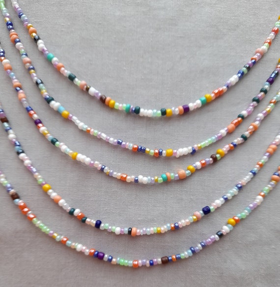 This item is unavailable - Etsy | Beaded necklace, Simple beaded necklaces, Beaded  jewelry