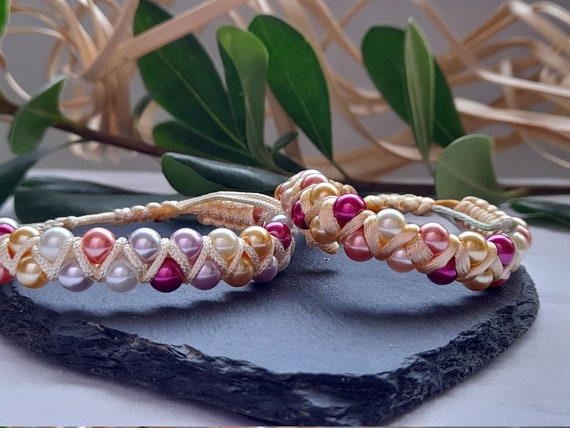 Double on sale beaded bracelet