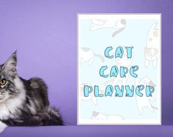 Cat Care Planner, Printable Cat Care Planner, Fillable Cat Care Planner, Printable Cat Planner, Printable Planner, Cat Planner