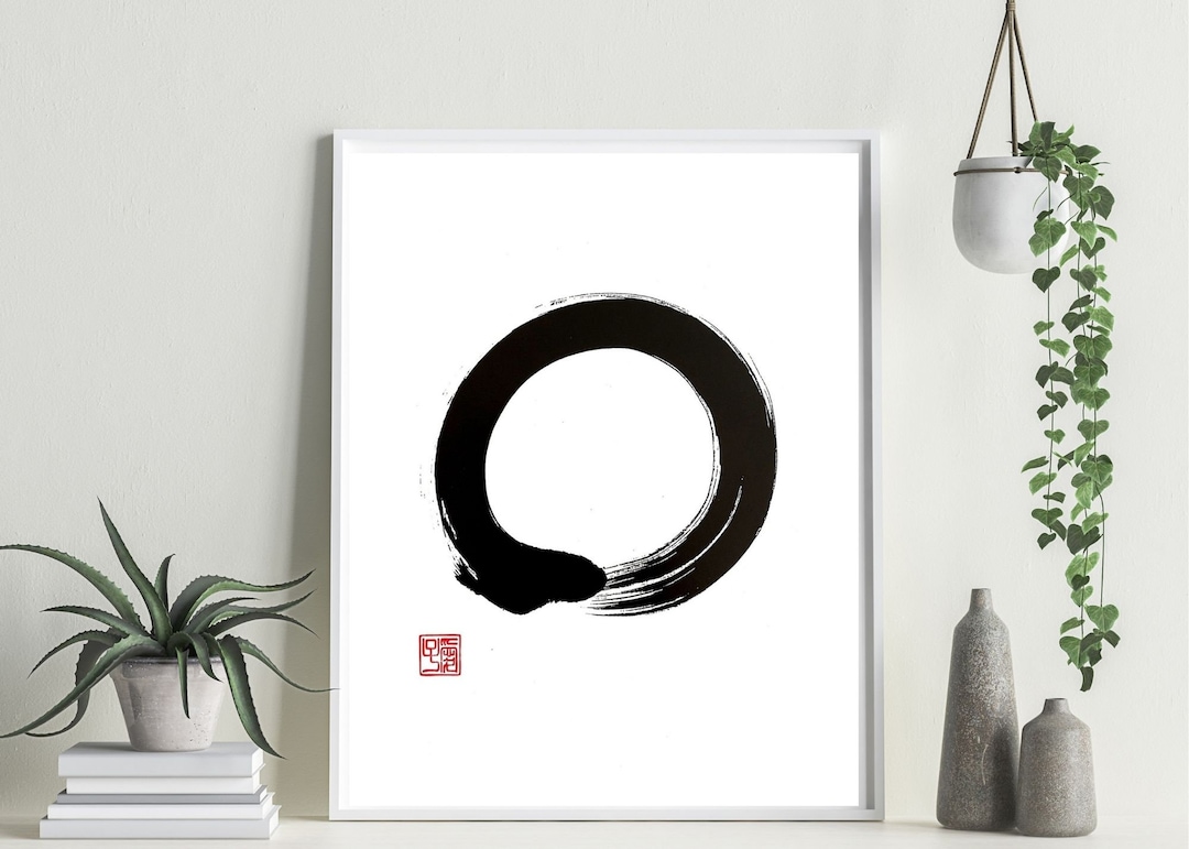 Enso Zen-circle , Wall Art,instant Download, Zen Quote Print, Zen Quote ...