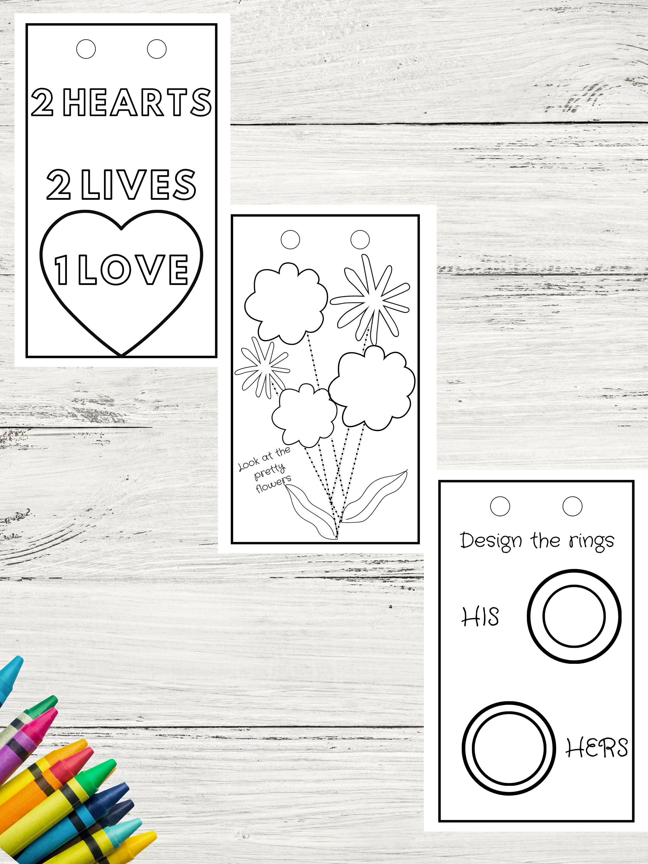 Kids Wedding Activities Printable Kids Wedding Favors Kids | Etsy