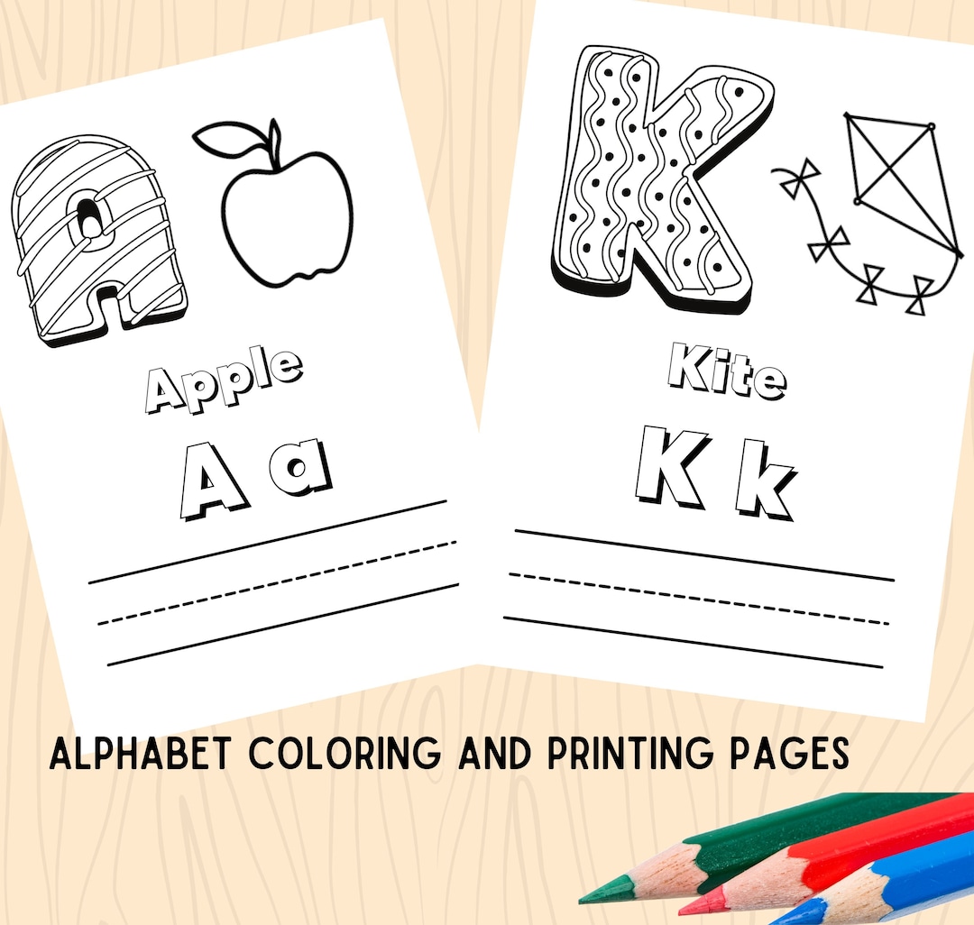 Alphabet Coloring Pages Kids Coloring - Il 1080xN.3100357307 163r 