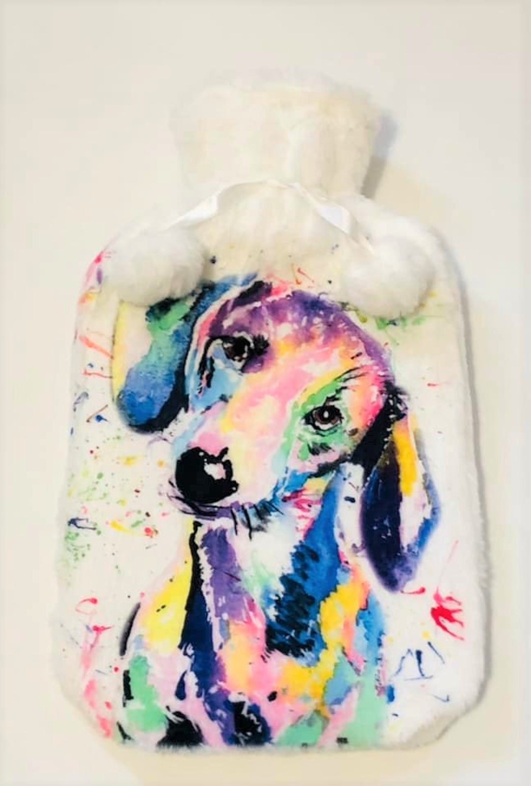 Dachshund Hot Water Bottle, Sausage Dog, Fluffy Dog Hot Water Bottle, Small Dog Breeds Gift