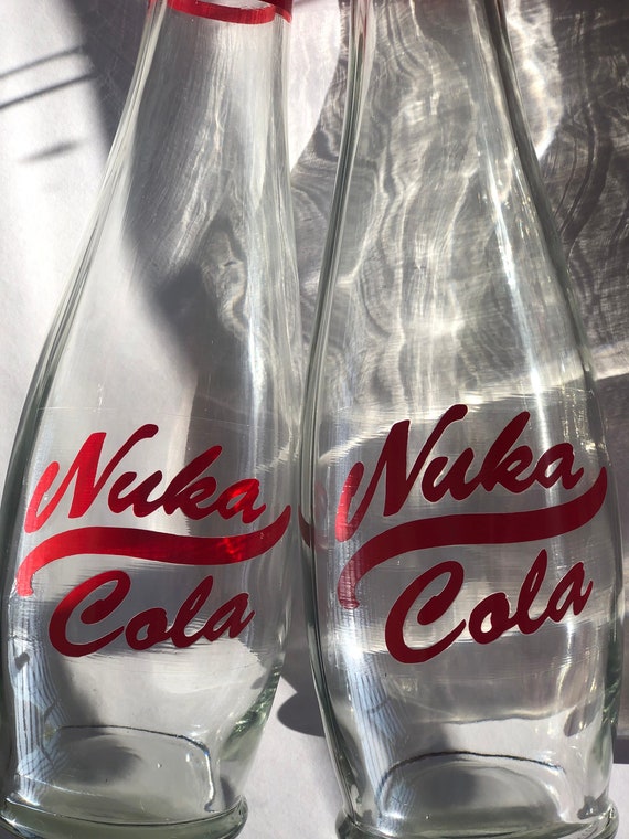 2 Pack Fallout Nuka Cola Bottle Fan Art Gamer Gift Reusable Glass Video  Game Minimalistic Decor Food Safe Bottle Screw Cap Choose 2 Bundle 