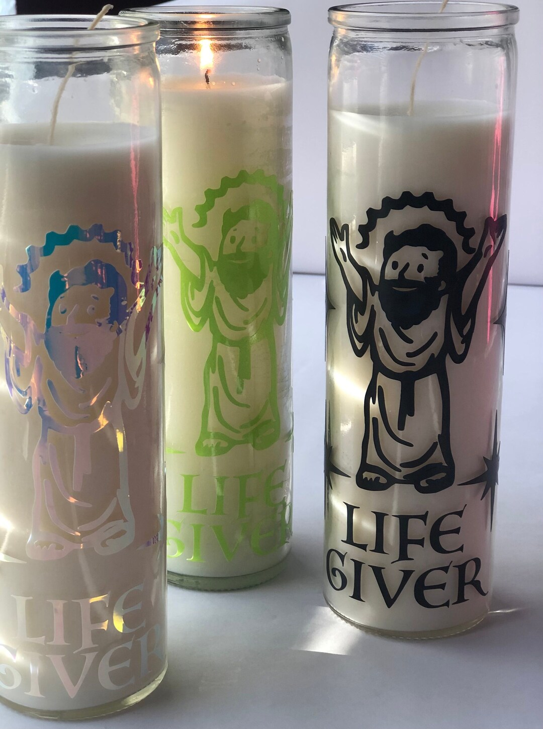 Fallout Candle Perk Inspired Vault Boy Religious Candle Pip Etsy