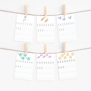 Learn to Write Numbers, Number Flashcards 1-10, Home school Printable, Educational pack, Number Tracing Printable, PDF Busy Book