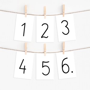 Home school, Math numbers, 1-10 Download,  Mathematics, Montessori Flash Educational Material, Homeschooling Printable Learning