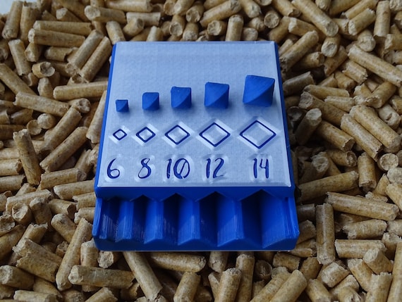 Clay Bead Roller (diamond) 6 mm, 8 mm, 10 mm, 12 mm, 14 mm || Perlenwalze für Knete oder Ton (Diamant)