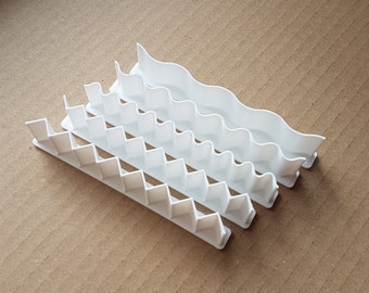 Set of 5 Polymer Clay Edge Cutters Waves & Zig Zag