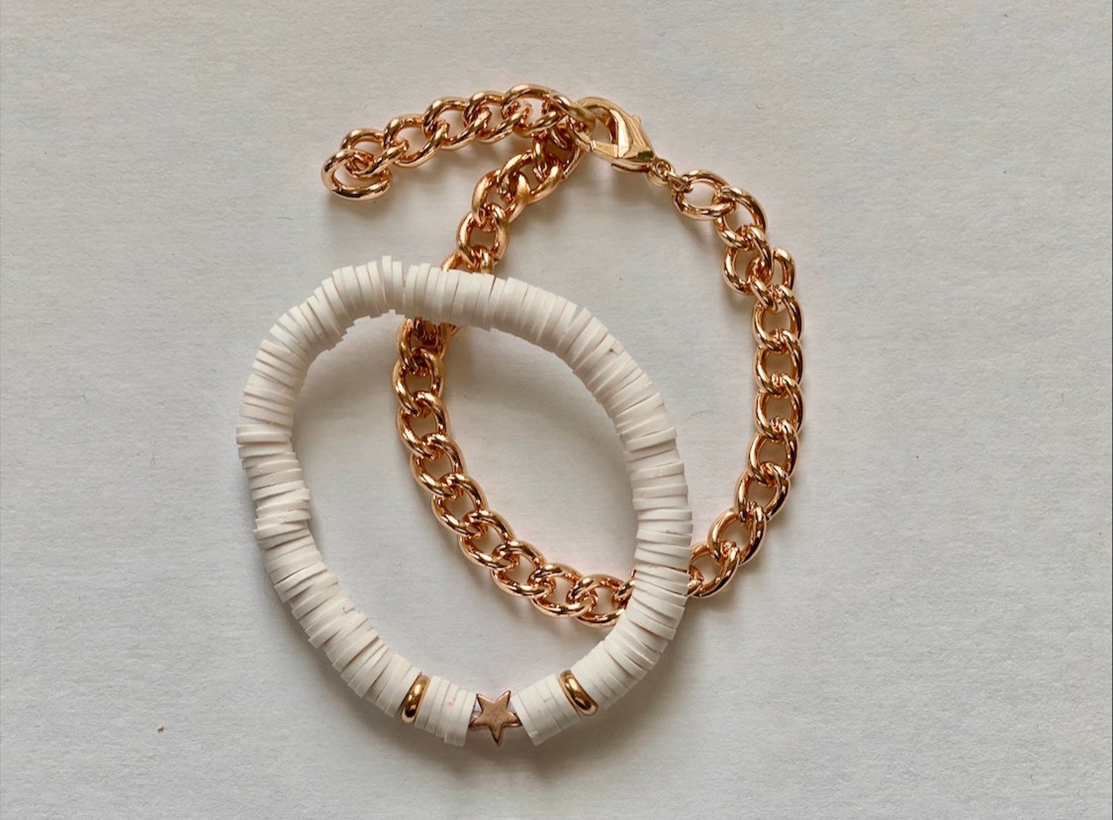 Preppy Bracelet Set in Gold Etsy