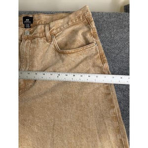 H&M Super Baggy Fit Coupe Ultra Baggy Denim 38x32 *Talón rasgado* Y2K Marrón claro imagen 4