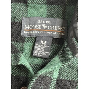 Veste en flanelle épaisse à carreaux Moose Creek, coton homme M, épaisse corvée verte image 7