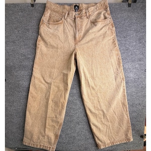 H&M Super Baggy Fit Coupe Ultra Baggy Denim 38x32 *Talón rasgado* Y2K Marrón claro imagen 1