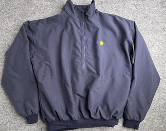 Roche Golf Club Pullover Jacket USA Navy Blue Size Large Windbreaker