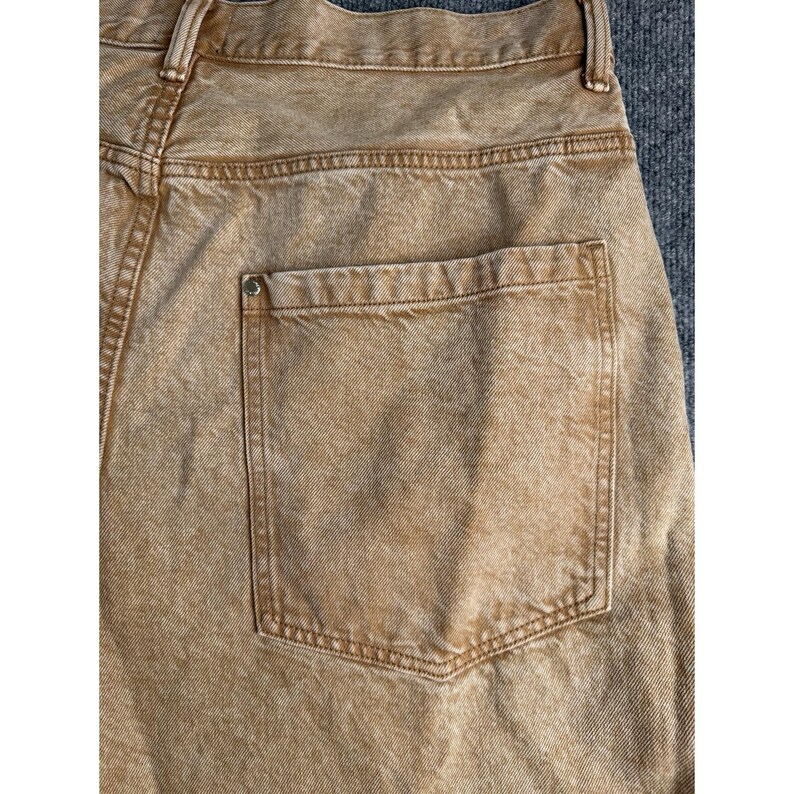 H&M Super Baggy Fit Coupe Ultra Baggy Denim 38x32 *Talón rasgado* Y2K Marrón claro imagen 11