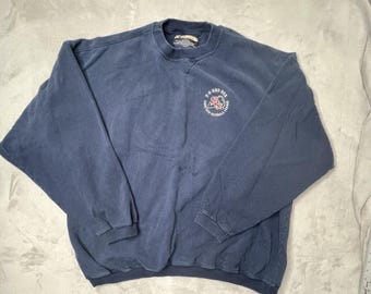 Champion Men's Blue Red Sox XXL Crew Neck Sweatshirt Long Sleeve