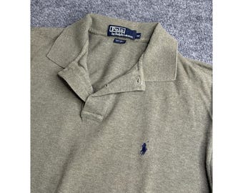 Polo Ralph Lauren Mesh Polo Shirt Mens M Green Cotton Pony Logo Short Sleeve