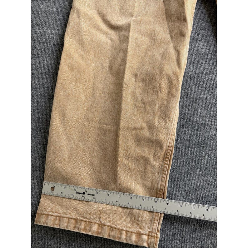 H&M Super Baggy Fit Coupe Ultra Baggy Denim 38x32 *Talón rasgado* Y2K Marrón claro imagen 2