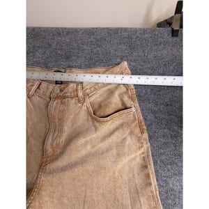 H&M Super Baggy Fit Coupe Ultra Baggy Denim 38x32 *Talón rasgado* Y2K Marrón claro imagen 7