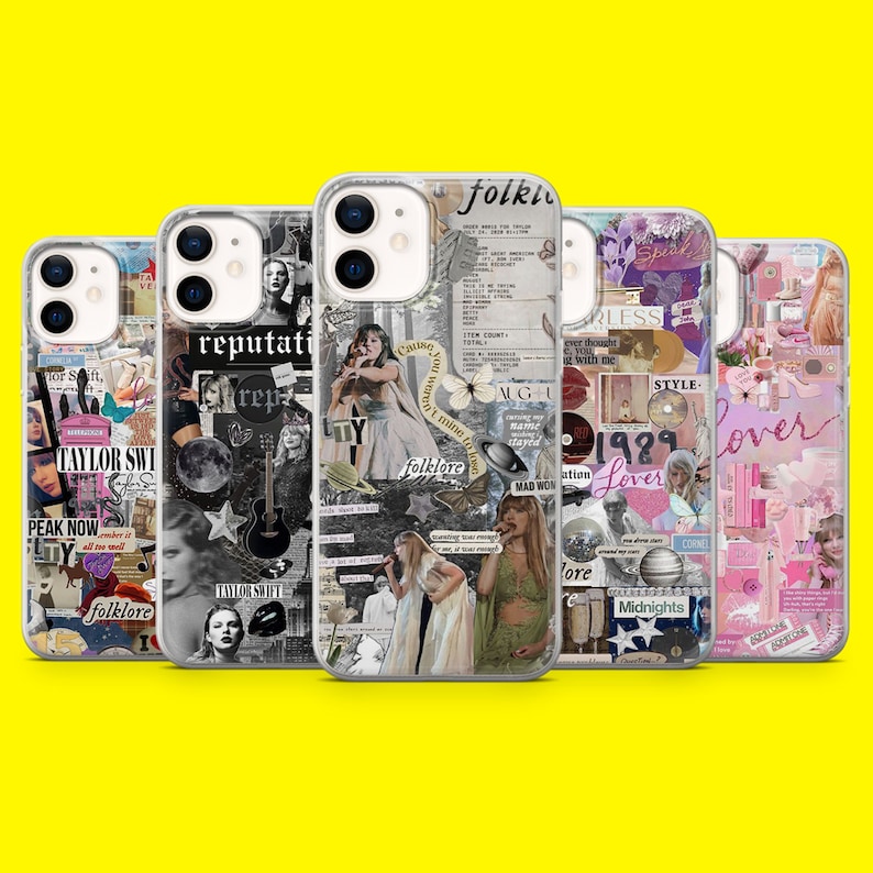 Coque de téléphone folklorique Taylor Popstar pour iPhone 15 14 13 12 11 Xr Samsung S24Ultra, S22, S23FE A54 A34 A15 A14, Pixel 8 8A 7A 7Pro 6A image 1