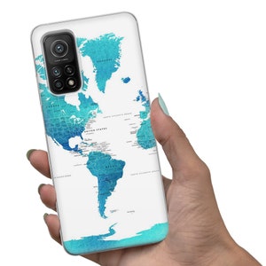 World Map Colorful Phone Case Cover for iPhone 15 14 13 12 11 Xr Samsung S24Ultra,S22, S23FE A54 A34 A15 A14, Pixel 8 8A 7A 7Pro 6A image 10