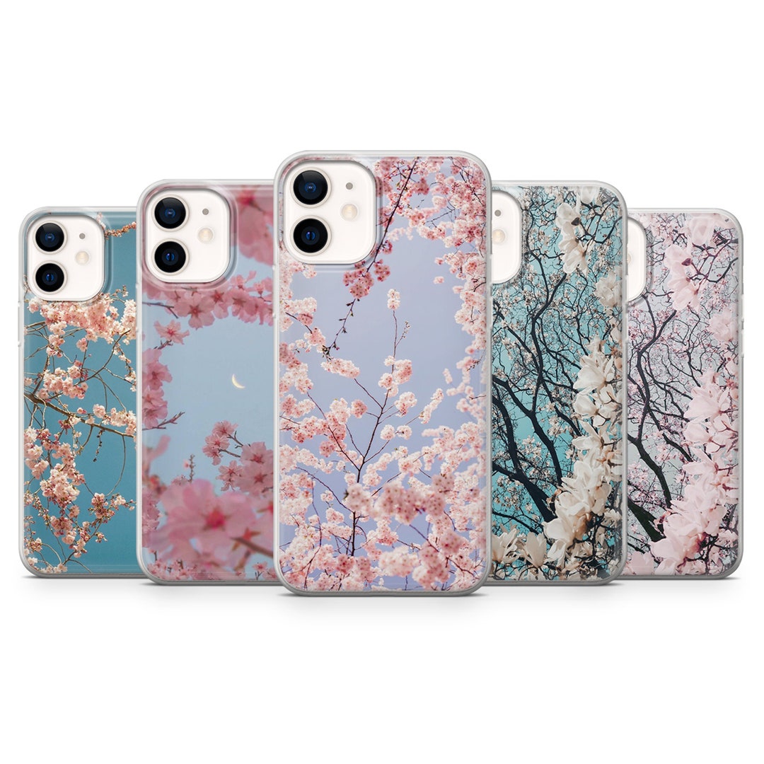Cherry Blossom Phone Case Cover for iPhone 15 14 13 12 11 Xr Samsung S24ultra,s22, S23FE A54 A34 ...