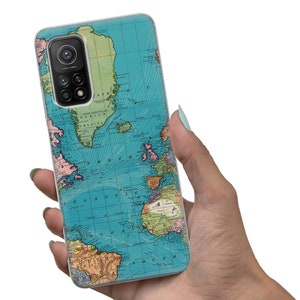 World Map Colorful Phone Case Cover for iPhone 15 14 13 12 11 Xr Samsung S24Ultra,S22, S23FE A54 A34 A15 A14, Pixel 8 8A 7A 7Pro 6A image 7