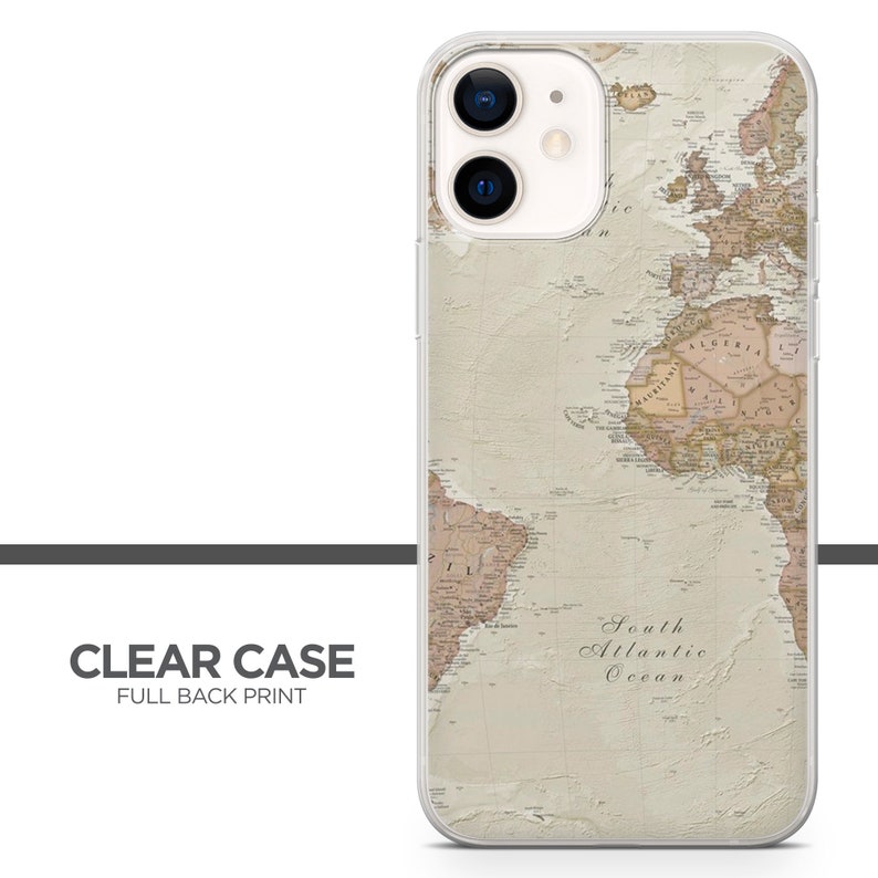 World Map Colorful Phone Case Cover for iPhone 15 14 13 12 11 Xr Samsung S24Ultra,S22, S23FE A54 A34 A15 A14, Pixel 8 8A 7A 7Pro 6A 3