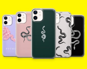 Cover per telefono pitone serpente serpente strisciante per iPhone 15 14 13 12 11 Xr Samsung S24Ultra, S22 S23FE A54 A34 A15 A14, Pixel 8 8A 7 7Pro