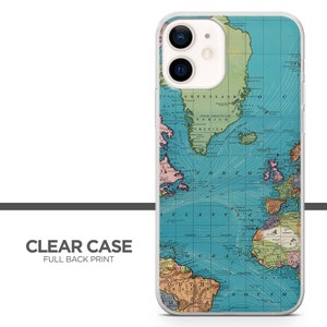World Map Colorful Phone Case Cover for iPhone 15 14 13 12 11 Xr Samsung S24Ultra,S22, S23FE A54 A34 A15 A14, Pixel 8 8A 7A 7Pro 6A 4
