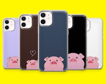 Cute Pig Piggy Pattern Phone Cover for iPhone 15 14 13 12 11 Xr Samsung S24Ultra,S22, S23FE A54 A34 A15 A14, Pixel 8 8A 7A 7Pro 6A