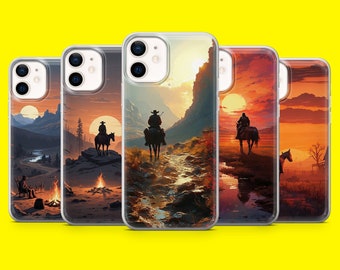 Cowboys Western Sheriff Frontier Phone Cover for iPhone 15 14 13 12 11 Xr Samsung S24Ultra,S22, S23FE A54 A34 A15 A14, Pixel 8A 7A 7Pro 6A