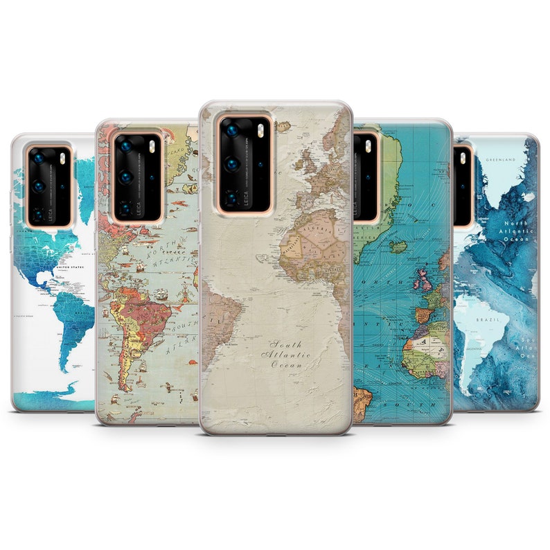 World Map Colorful Phone Case Cover for iPhone 15 14 13 12 11 Xr Samsung S24Ultra,S22, S23FE A54 A34 A15 A14, Pixel 8 8A 7A 7Pro 6A image 8