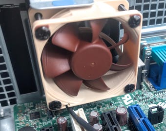 Low Profile PCI Fan Mount for 60mm Fans with Screw Inserts