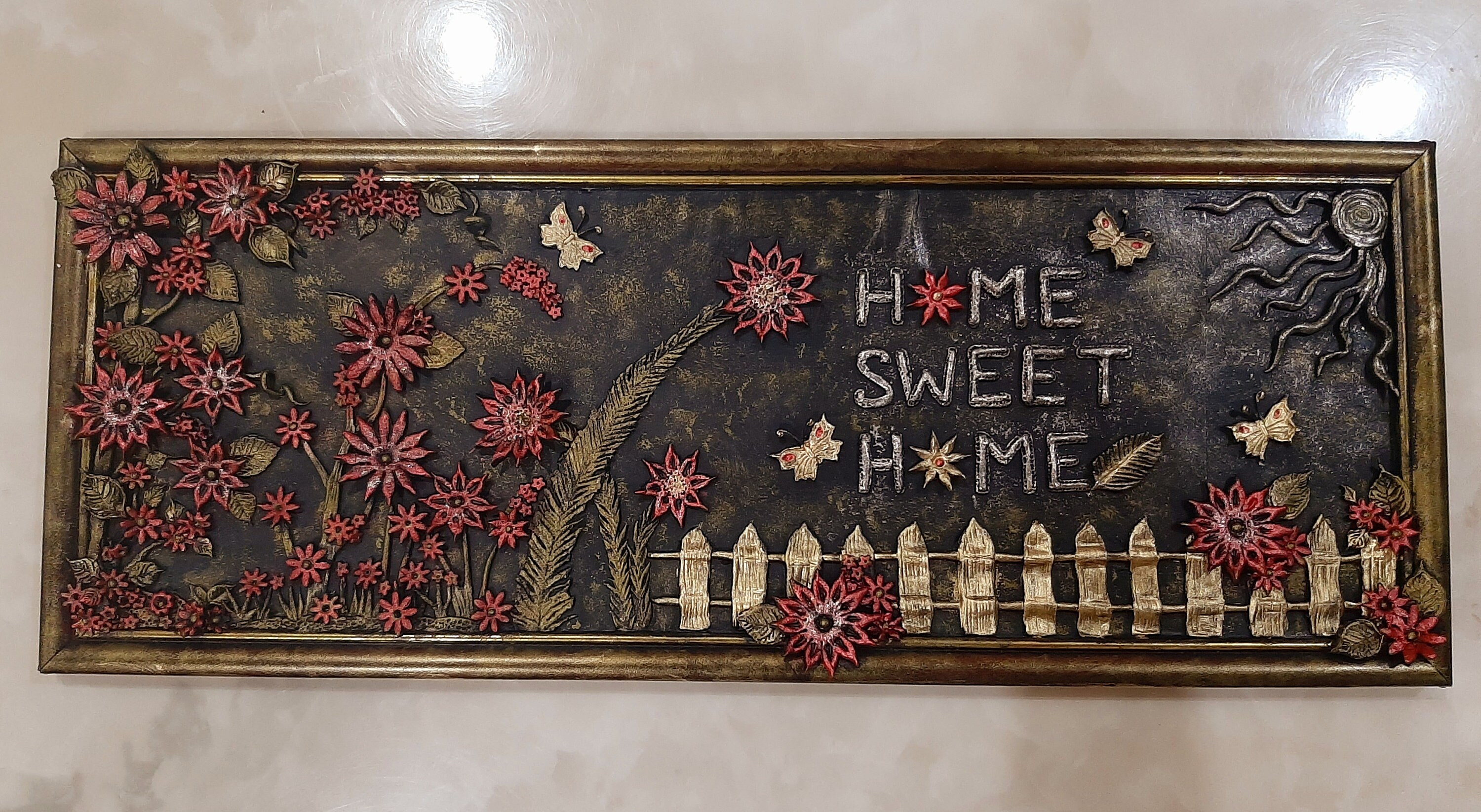 Handmade mural clay art for wall decor Etsy