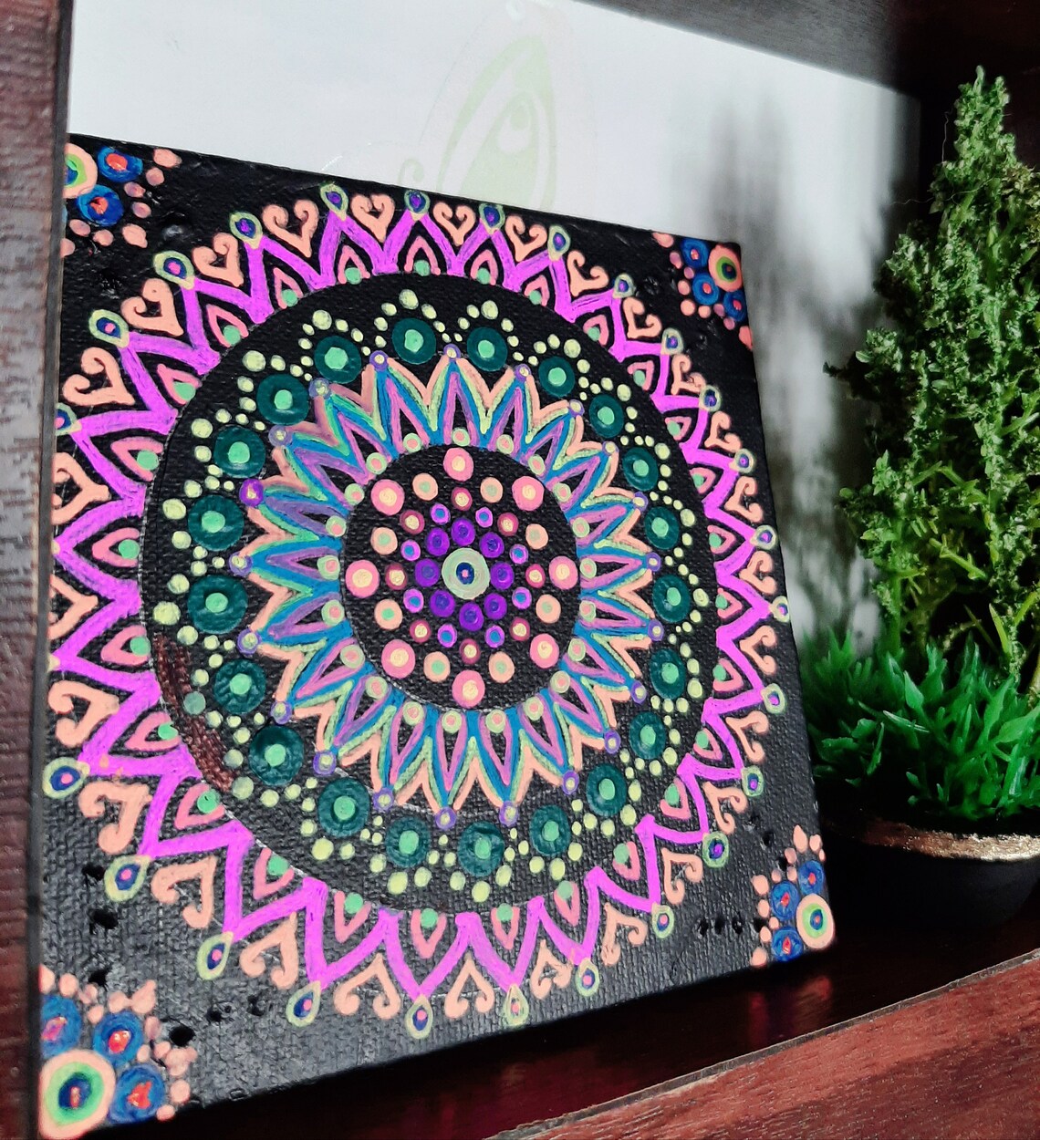 Handmade 3D mandala art for wall decor Etsy