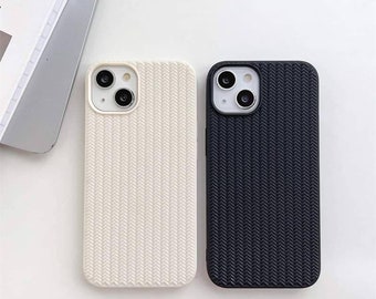 Funda elegante para iPhone 14 Pro Max 13 Pro Max 12 Pro Max Silicona a prueba de golpes Negro Beige Blanco