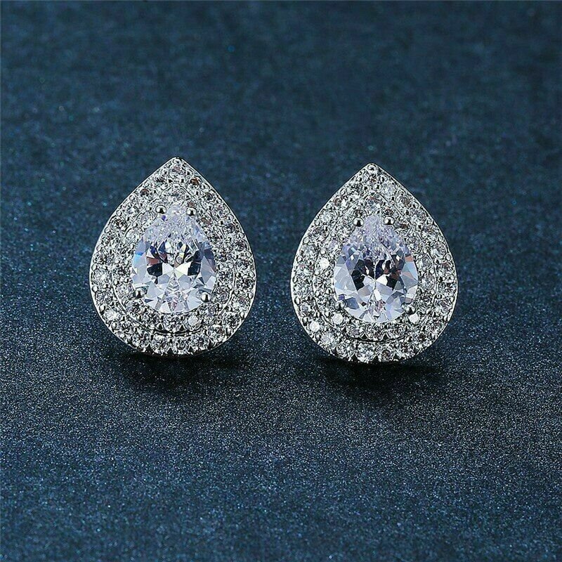 Cubic Zirconia Earrings - Etsy Canada