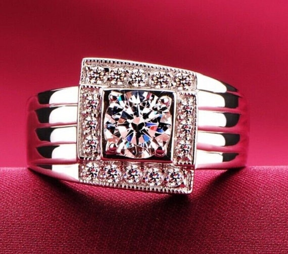 Statement mens shop diamond rings