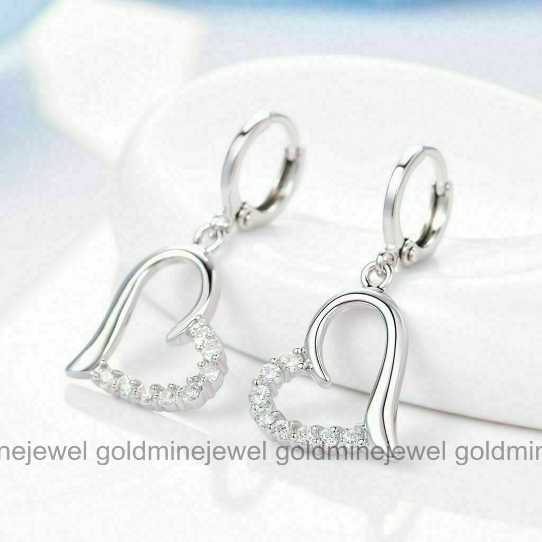 Ohrring Wechseln Nach 1 Woche Hochzeit Ohrring, Ohrclips, 1 Karat Diamant Ohrring, Herz Tropfen