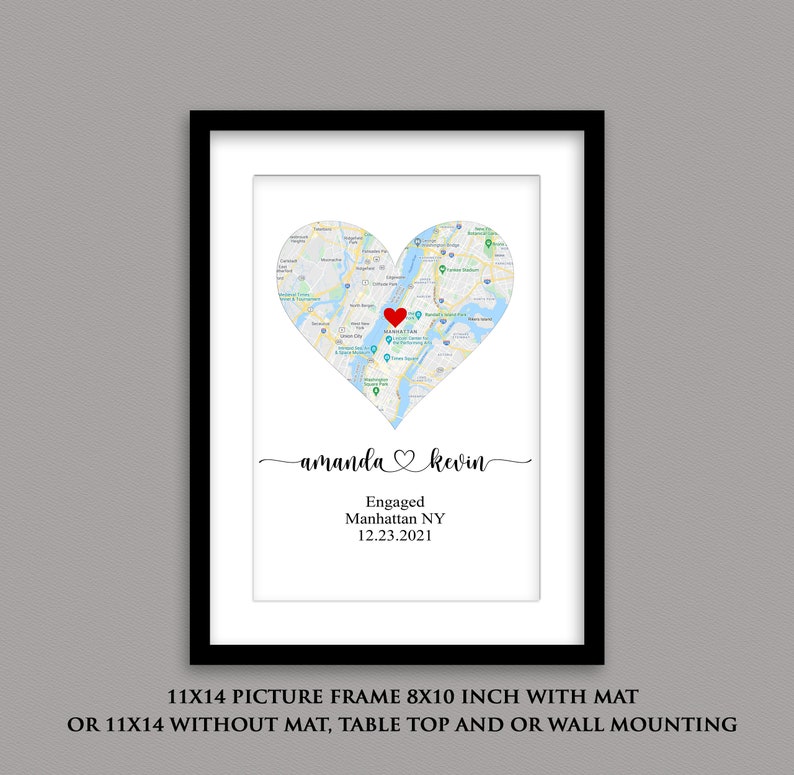 Engagement Map Engagement Gift - Il 794xN.3429232177 Gm3x