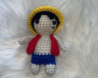 Monkey D. Luffy Crocheted Amigurumi Doll