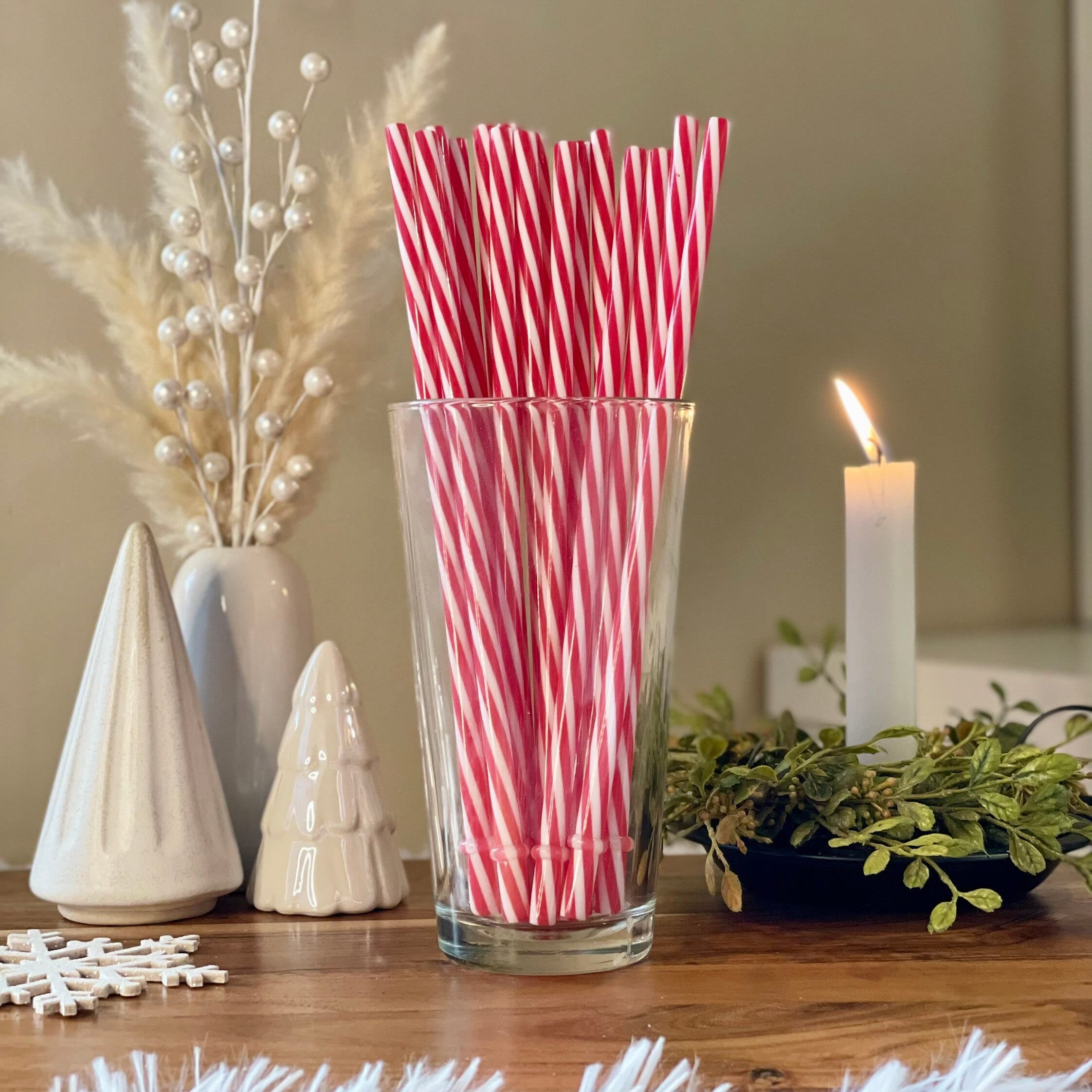 9.8 Candy Cane reusable straw – Moon-LitCreations