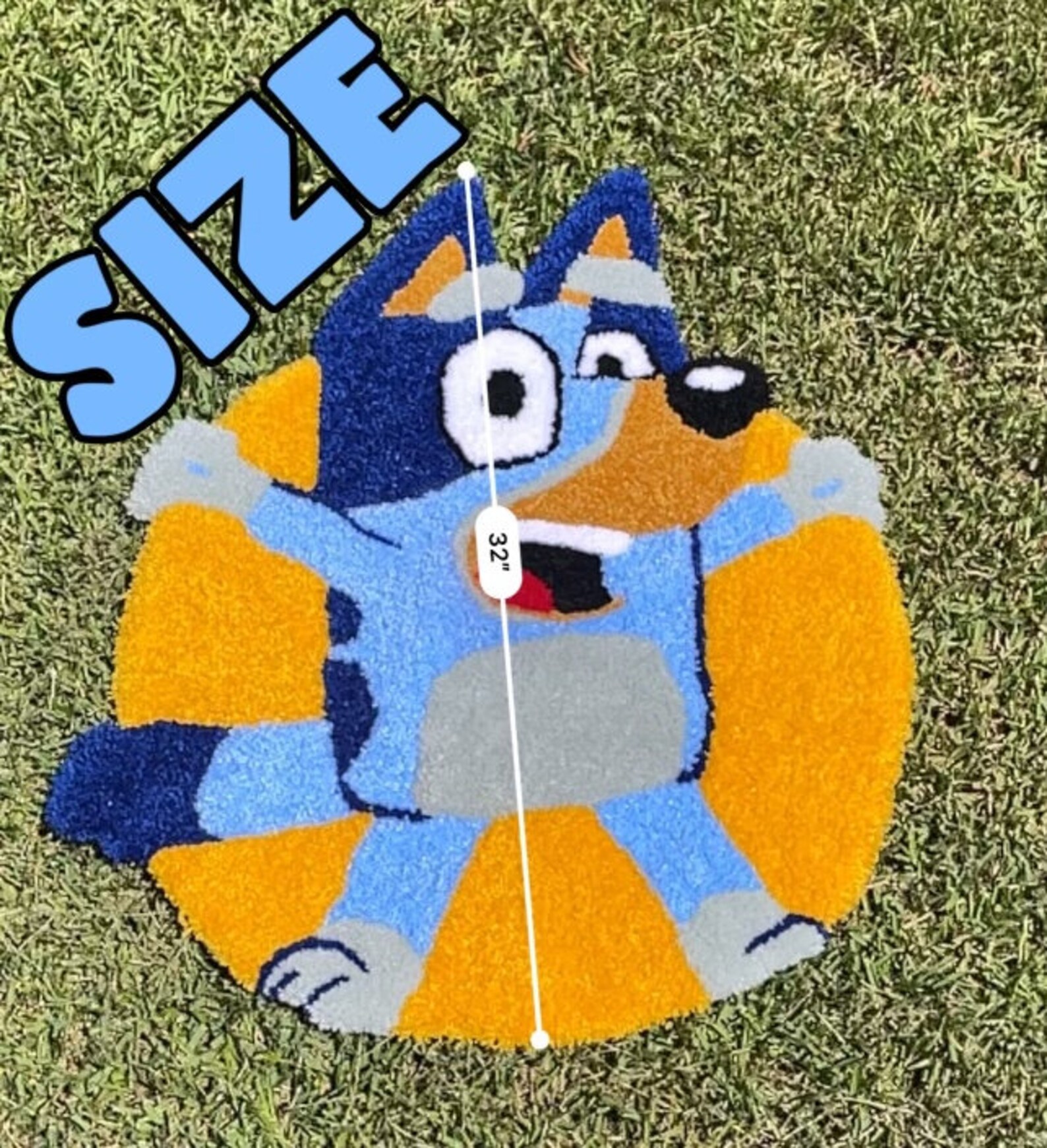 Bluey Tufted Rug READY TO SHIP Etsy