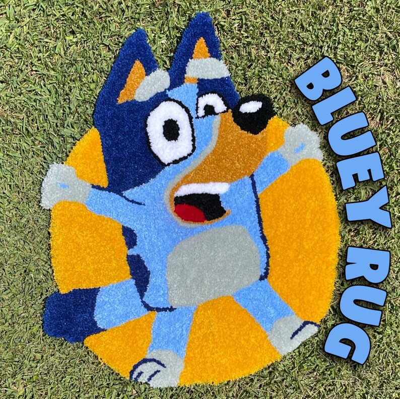 Bluey Tufted Rug READY TO SHIP Etsy UK